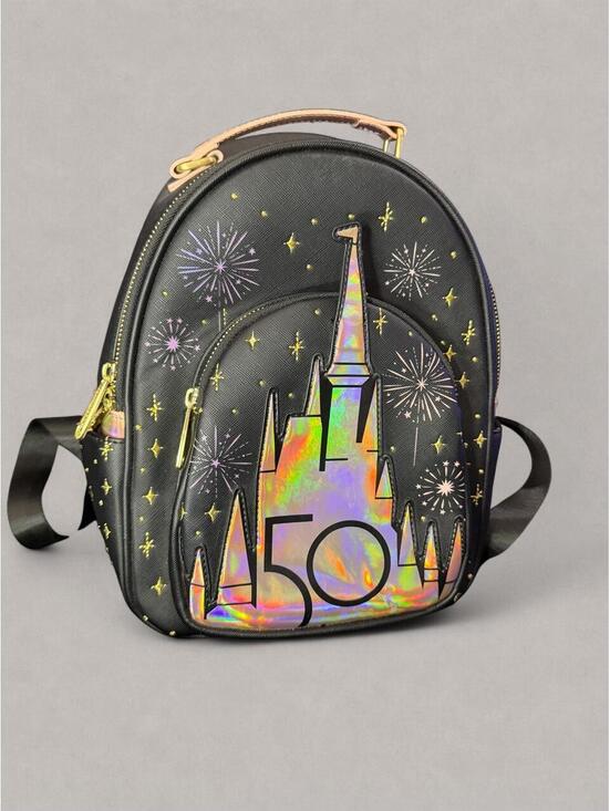 Disney Handbags - Disney World 50th Anniversary Loungefly black backpack